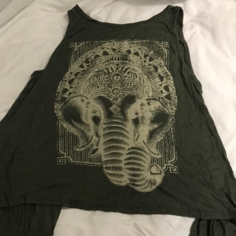 Cute open back tank top from tj max!!